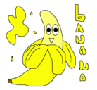 Dibujo Banana pintado por m@rt@