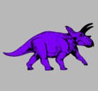 Dibujo Triceratops pintado por maximan