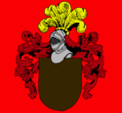 Dibujo Escudo de armas y casco pintado por bronli