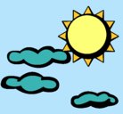 Dibujo Sol y nubes 2 pintado por NERY