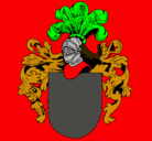 Dibujo Escudo de armas y casco pintado por paola