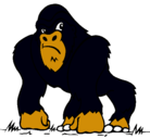 Dibujo Gorila pintado por MATIAS