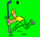 Dibujo Jugador de hockey sobre hierba pintado por franco