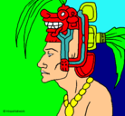 Dibujo Jefe de la tribu pintado por paula