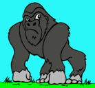 Dibujo Gorila pintado por jdyas