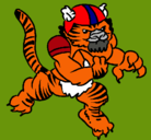 Dibujo Jugador tigre pintado por danielguerrahdz
