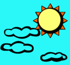 Dibujo Sol y nubes 2 pintado por yoselin