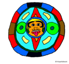 Dibujo Calendario maya pintado por UnnuevosolAzteca