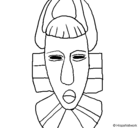 Dibujo Máscara africana pintado por Davide