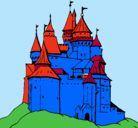 Dibujo Castillo medieval pintado por gtu