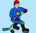 Dibujo Jugador de hockey sobre hielo pintado por jdyas