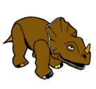 Dibujo Triceratops II pintado por MATIAS