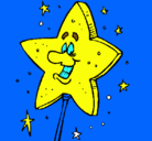 Dibujo Varita mágica pintado por estrella