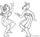 Dibujo Mujeres bailando pintado por Davide