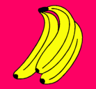 Dibujo Plátanos pintado por escarlet