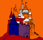 Dibujo Castillo medieval pintado por osvaldo