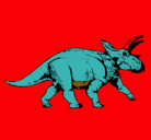 Dibujo Triceratops pintado por aldoeduardogomezernand