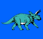 Dibujo Triceratops pintado por vmcmjc