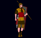 Dibujo Soldado romano pintado por KennBlack