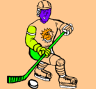 Dibujo Jugador de hockey sobre hielo pintado por DAVIDFALLERUIZ