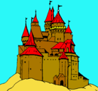 Dibujo Castillo medieval pintado por john