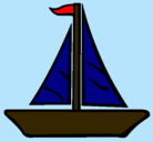 Dibujo Barco velero pintado por jan