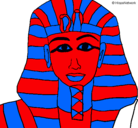 Dibujo Tutankamon pintado por yAgo