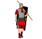 Dibujo Soldado romano pintado por DIEGO.A.V.B