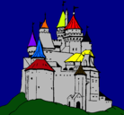 Dibujo Castillo medieval pintado por wendy