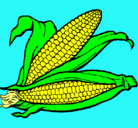 Dibujo Mazorca de maíz pintado por gabylps