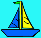 Dibujo Barco velero pintado por scotthongo