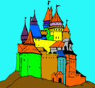 Dibujo Castillo medieval pintado por nycolas