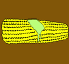 Dibujo Mazorca de maíz pintado por Emanuel.