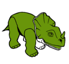 Dibujo Triceratops II pintado por edu