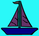 Dibujo Barco velero pintado por silvia
