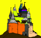 Dibujo Castillo medieval pintado por jose
