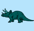Dibujo Triceratops pintado por sebas