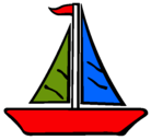 Dibujo Barco velero pintado por julietamuozriquelme