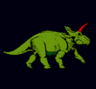 Dibujo Triceratops pintado por davidlala