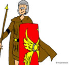 Dibujo Soldado romano II pintado por alen