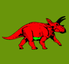 Dibujo Triceratops pintado por ricardo