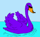 Dibujo Cisne en el agua pintado por pablomurillomateo