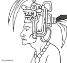 Dibujo Jefe de la tribu pintado por belicosa