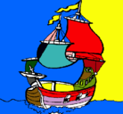 Dibujo Barco pintado por SERGIOAARON