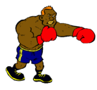 Dibujo Boxeador pintado por ken