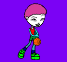 Dibujo Jugadora de básquet pintado por ivan