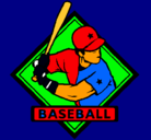 Dibujo Logo de béisbol pintado por alonso