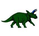 Dibujo Triceratops pintado por joaquin