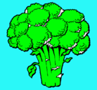 Dibujo Brócoli pintado por juradoDIANALAURA
