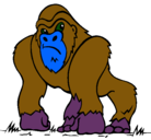 Dibujo Gorila pintado por thiago